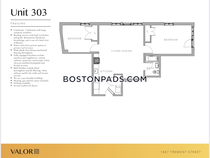 Boston - $3,850 /month