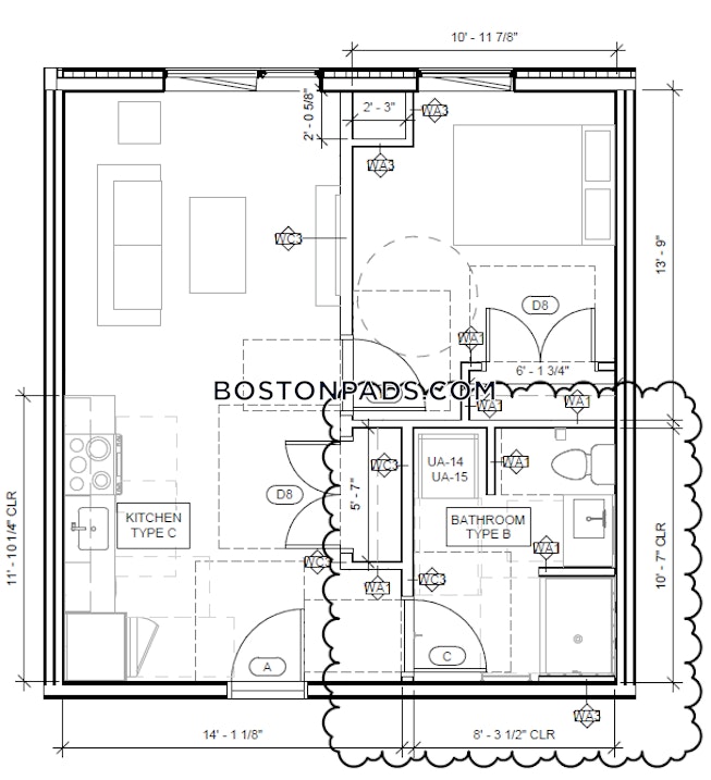 Boston - $3,388 /mo