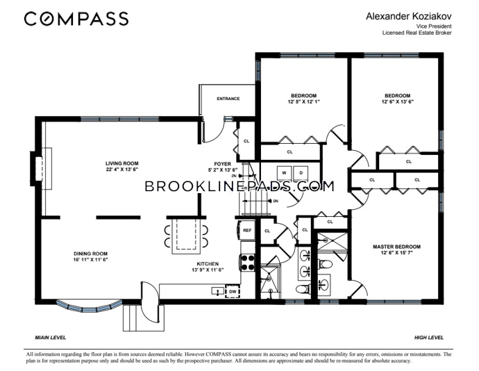 Brookline - 5 Beds, 3 Baths
