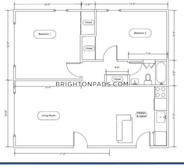 Boston - 2 Beds, 1 Baths