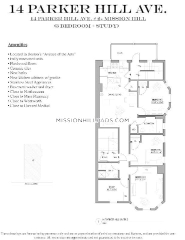 Mission Hill, Boston, MA - 4 Beds, 2 Baths - $6,600 - ID#8018588