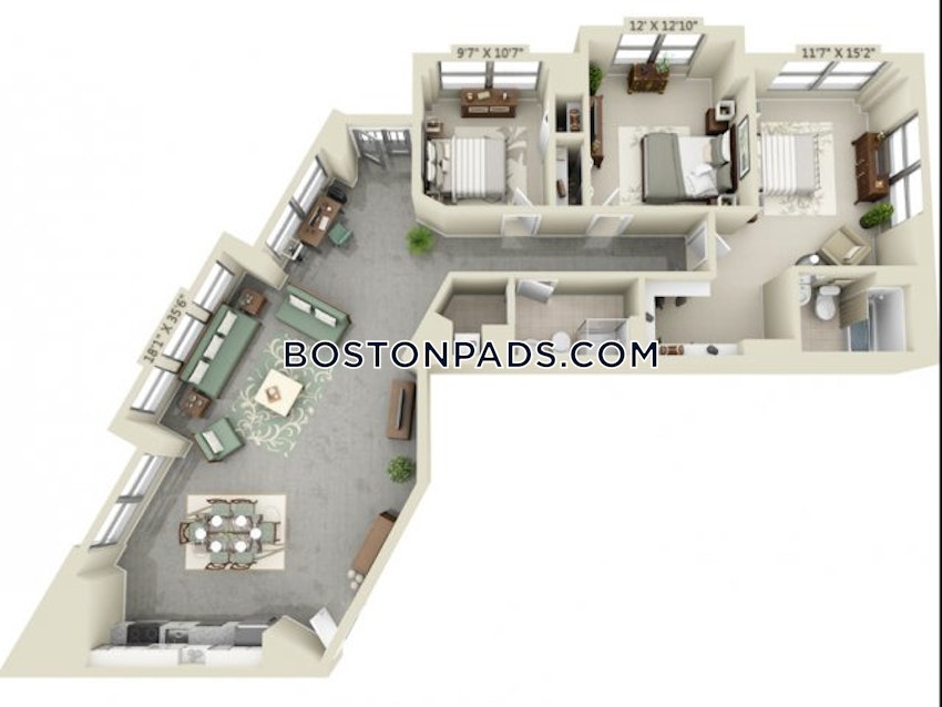 BOSTON - CHARLESTOWN - 3 Beds, 2 Baths - Image 1