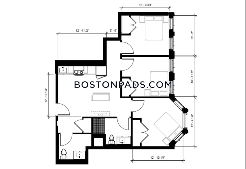 BOSTON - NORTHEASTERN/SYMPHONY - 3 Beds, 1.5 Baths - Image 10