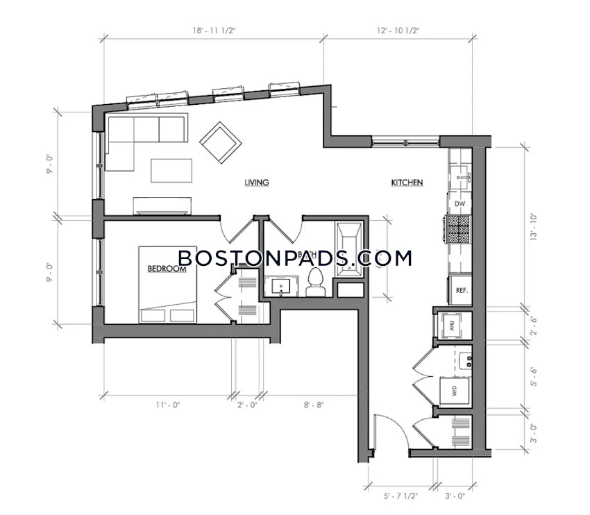 BOSTON - JAMAICA PLAIN - STONY BROOK - 1 Bed, 1 Bath - Image 6