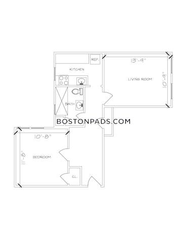 Boston - 2 Beds, 1 Baths