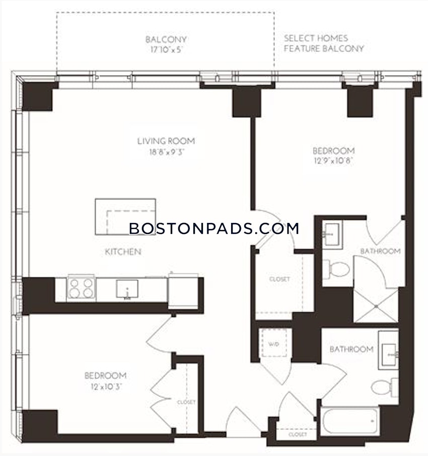 BOSTON - SEAPORT/WATERFRONT - 2 Beds, 2 Baths - Image 13