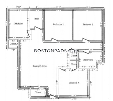 Boston - 4 Beds, 2 Baths