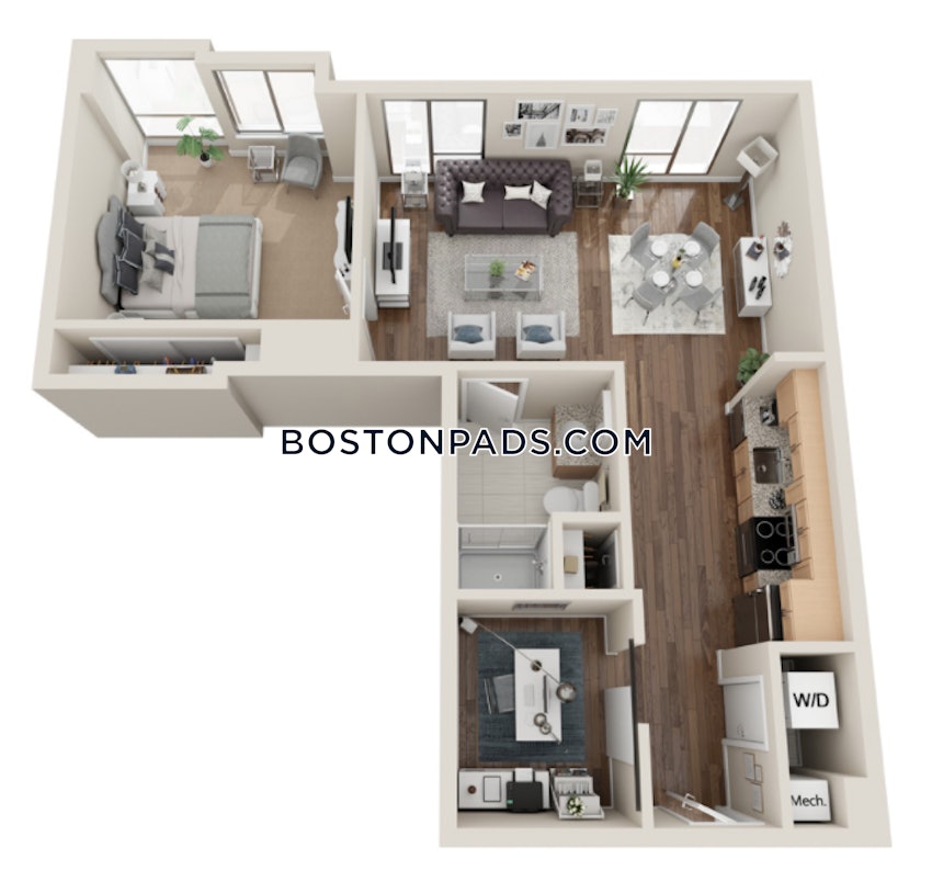 BOSTON - SOUTH BOSTON - SEAPORT - 1 Bed, 1 Bath - Image 4