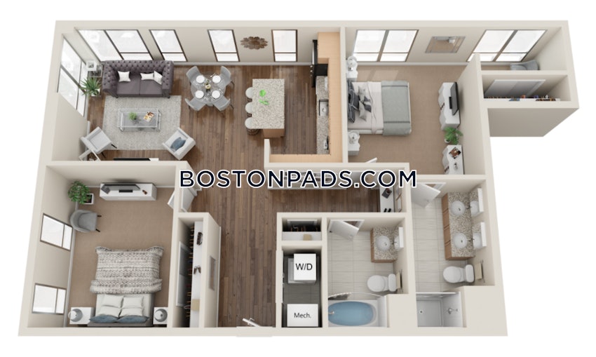 BOSTON - SOUTH BOSTON - SEAPORT - 2 Beds, 2 Baths - Image 1