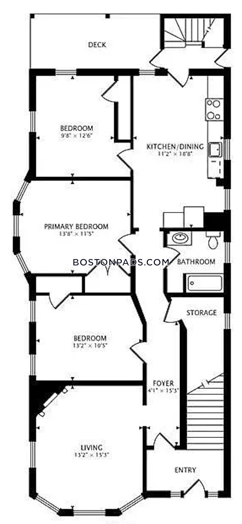 BOSTON - MISSION HILL - 3 Beds, 1 Bath - Image 3