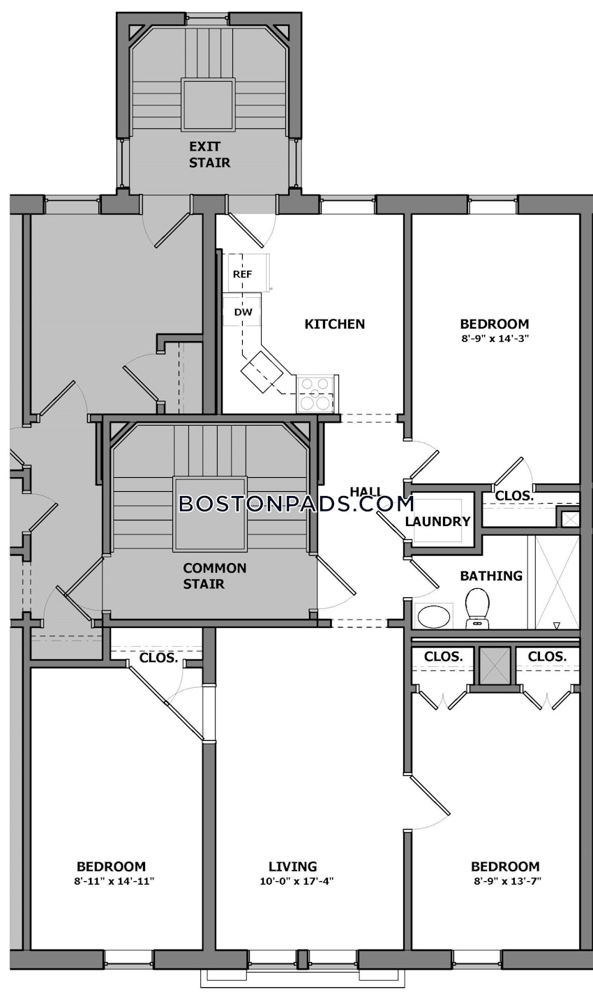 BOSTON - BACK BAY - 3 Beds, 1 Bath - Image 1