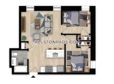 Allston, Boston, MA - 2 Beds, 1 Bath - $3,200 - ID#4711793
