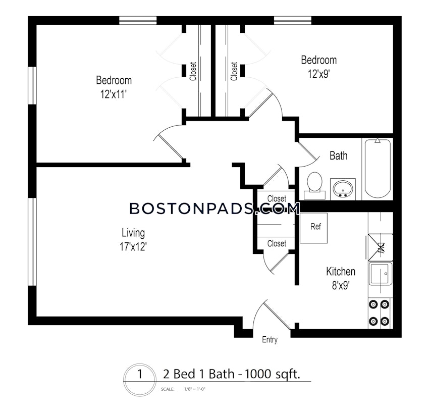 BOSTON - BRIGHTON - BRIGHTON CENTER - 2 Beds, 1 Bath - Image 6