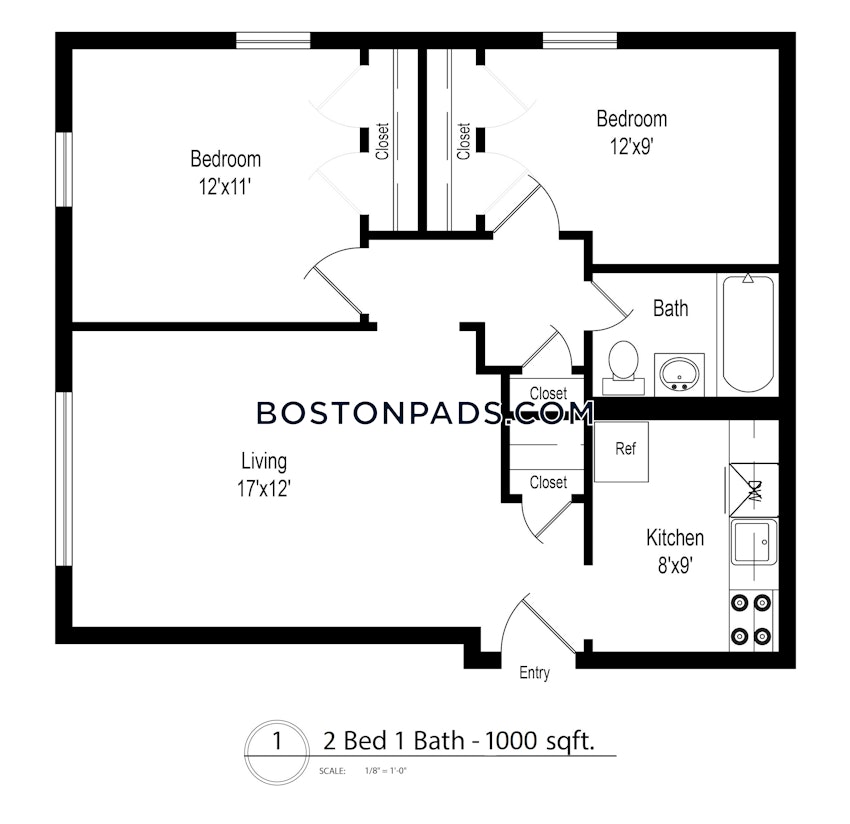 BOSTON - ALLSTON/BRIGHTON BORDER - 2 Beds, 1 Bath - Image 2