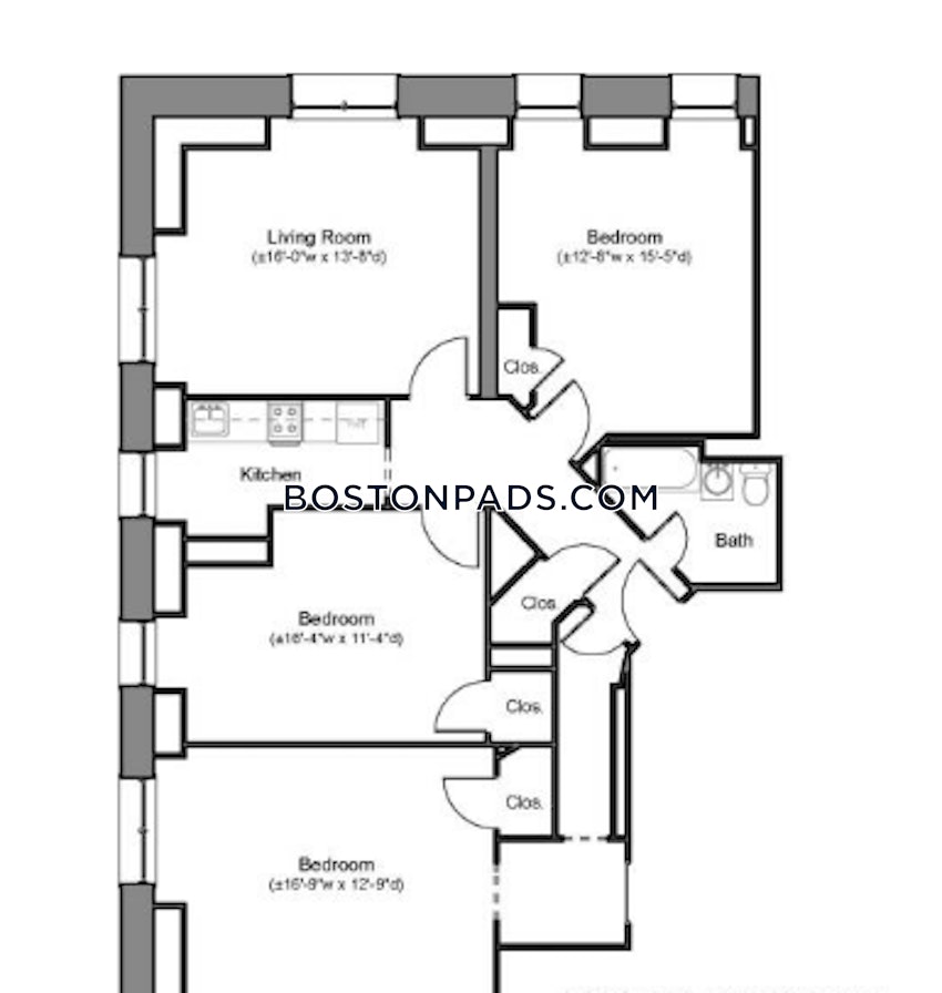 BOSTON - NORTHEASTERN/SYMPHONY - 3 Beds, 1 Bath - Image 1