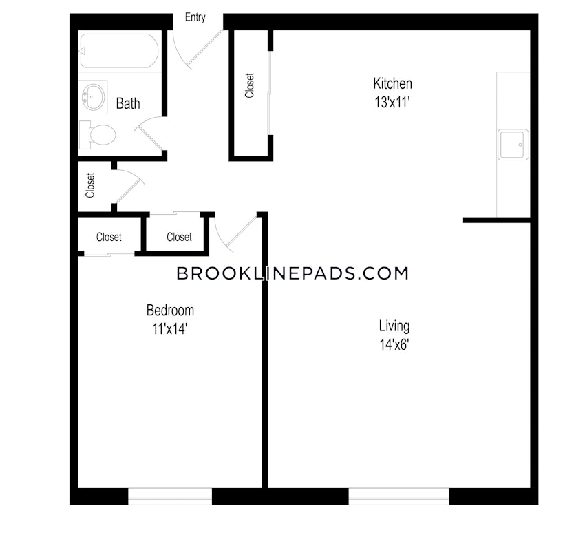 BROOKLINE- BOSTON UNIVERSITY - 1 Bed, 1 Bath - Image 7