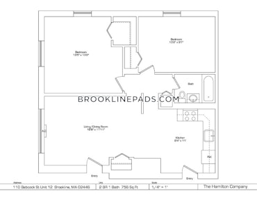 Coolidge Corner, Brookline, MA - 2 Beds, 1 Bath - $3,800 - ID#4687792