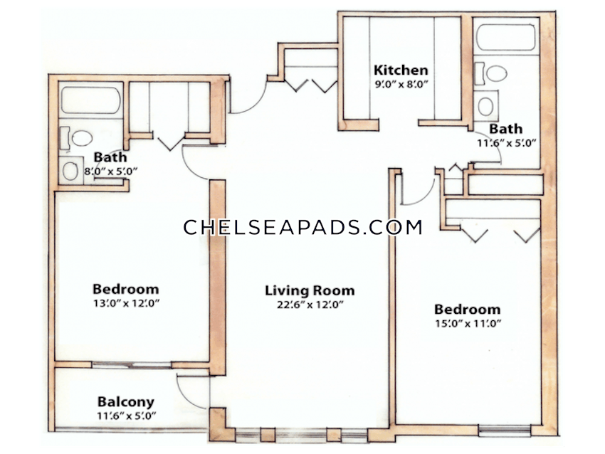 CHELSEA - 2 Beds, 1 Bath - Image 16