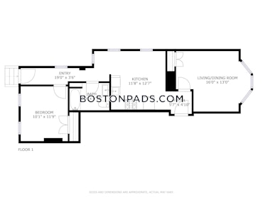 Boston - 2 Beds, 1 Baths