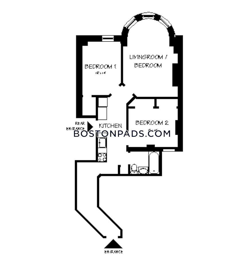 BOSTON - NORTHEASTERN/SYMPHONY - 2 Beds, 1 Bath - Image 4