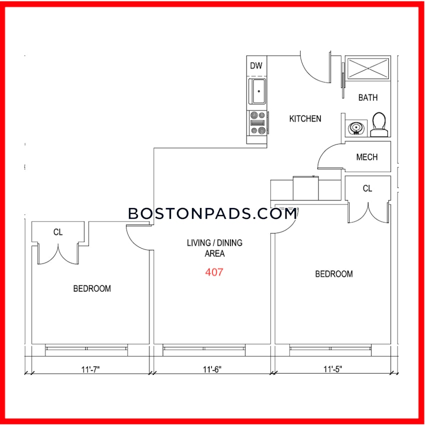 BOSTON - DORCHESTER/SOUTH BOSTON BORDER - 2 Beds, 1 Bath - Image 19