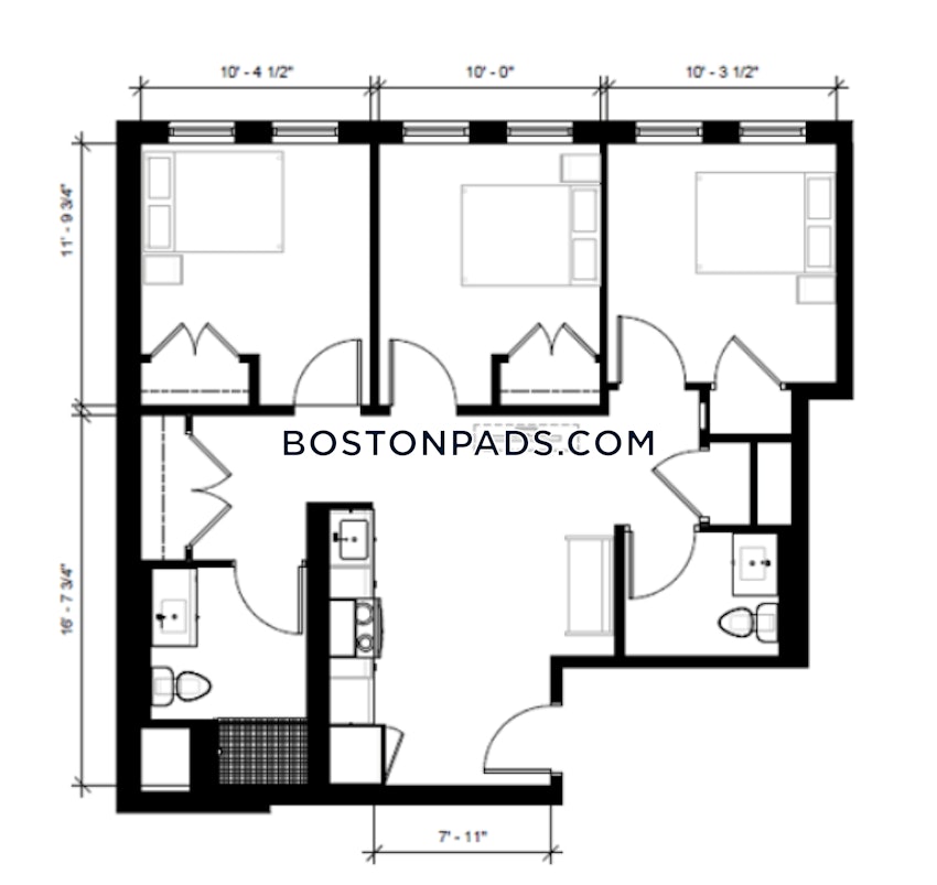 BOSTON - NORTHEASTERN/SYMPHONY - 3 Beds, 1.5 Baths - Image 5