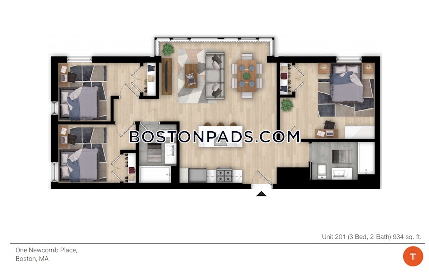 BOSTON - SOUTH END - 3 Beds, 2 Baths - Image 9