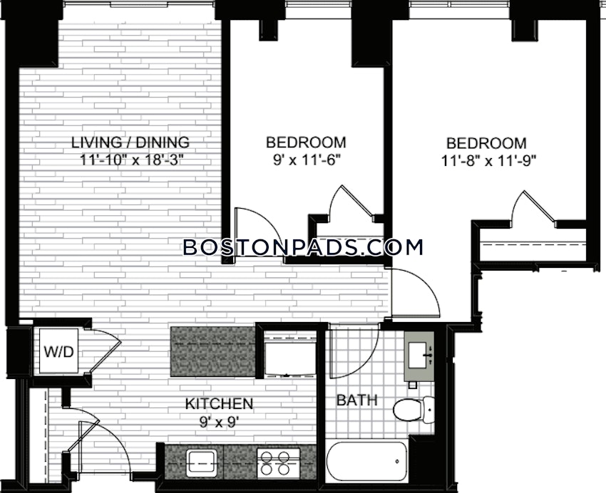 BOSTON - WEST END - 2 Beds, 2 Baths - Image 2