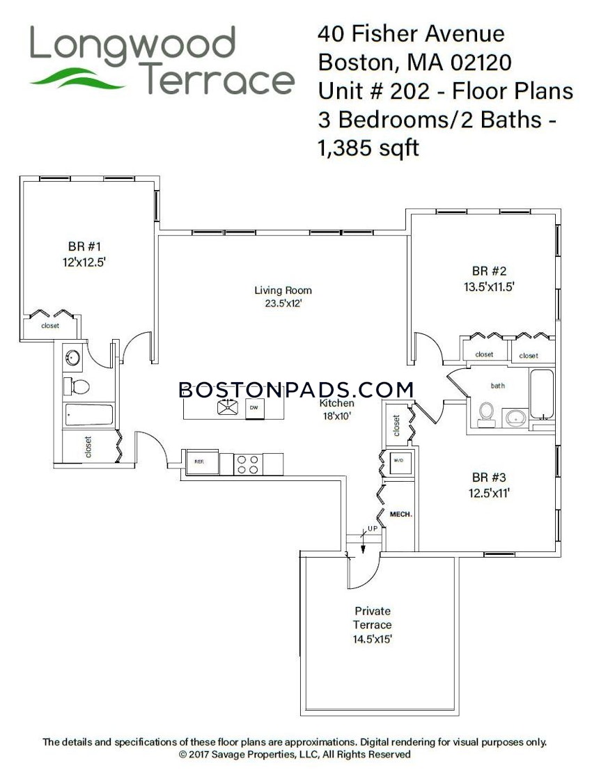 BOSTON - MISSION HILL - 3 Beds, 2 Baths - Image 8