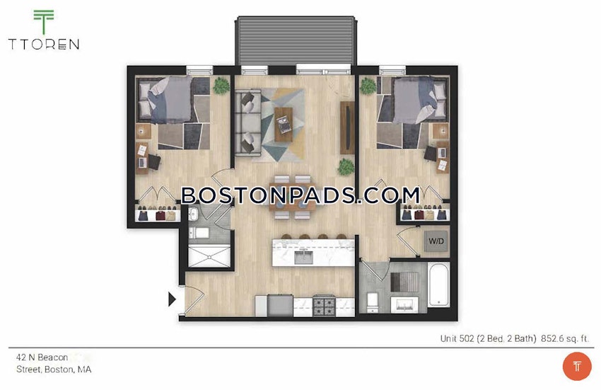 BOSTON - ALLSTON - 2 Beds, 2 Baths - Image 12