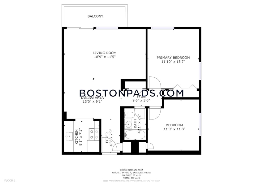 MALDEN - 2 Beds, 1 Bath - Image 4