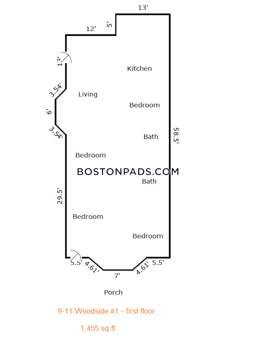 BOSTON - JAMAICA PLAIN - JACKSON SQUARE - 4 Beds, 2 Baths - Image 7