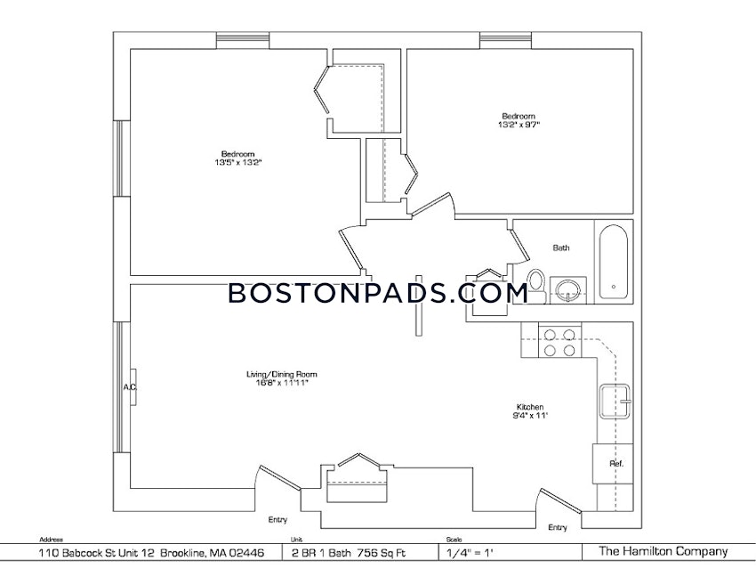 BROOKLINE- COOLIDGE CORNER - 2 Beds, 1 Bath - Image 1