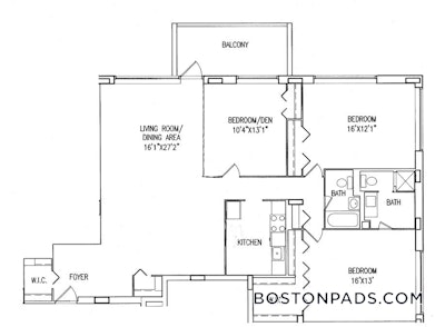 Brookline Apartment for rent 3 Bedrooms 2 Baths  Longwood Area - $4,300