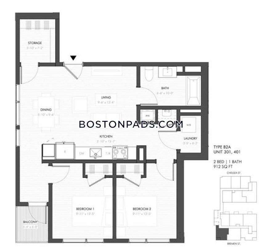 BOSTON - EAST BOSTON - BREMEN ST. PARK/AIRPORT STATION - 2 Beds, 1 Bath - Image 7