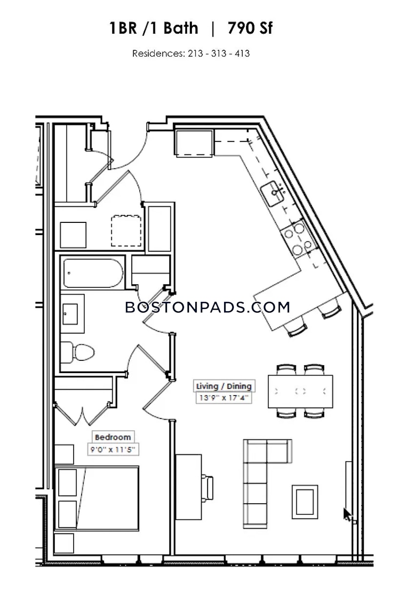 BOSTON - JAMAICA PLAIN - STONY BROOK - 1 Bed, 1 Bath - Image 11