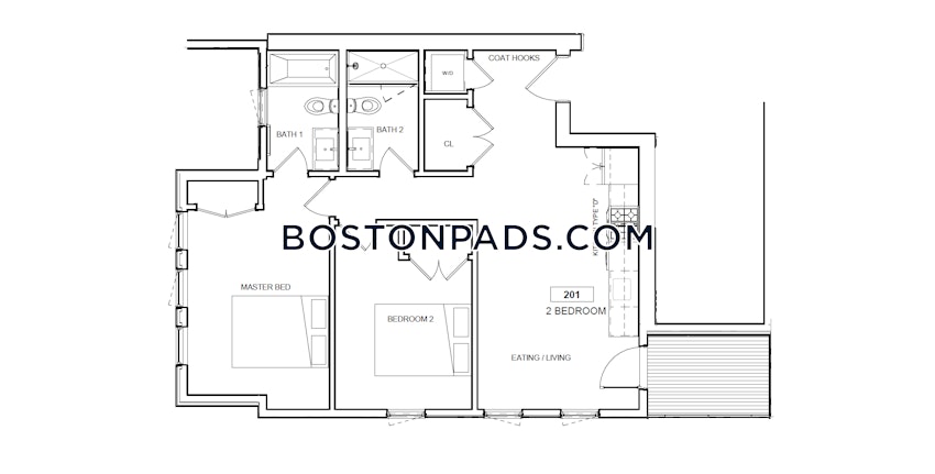 BOSTON - ALLSTON - 2 Beds, 2 Baths - Image 11