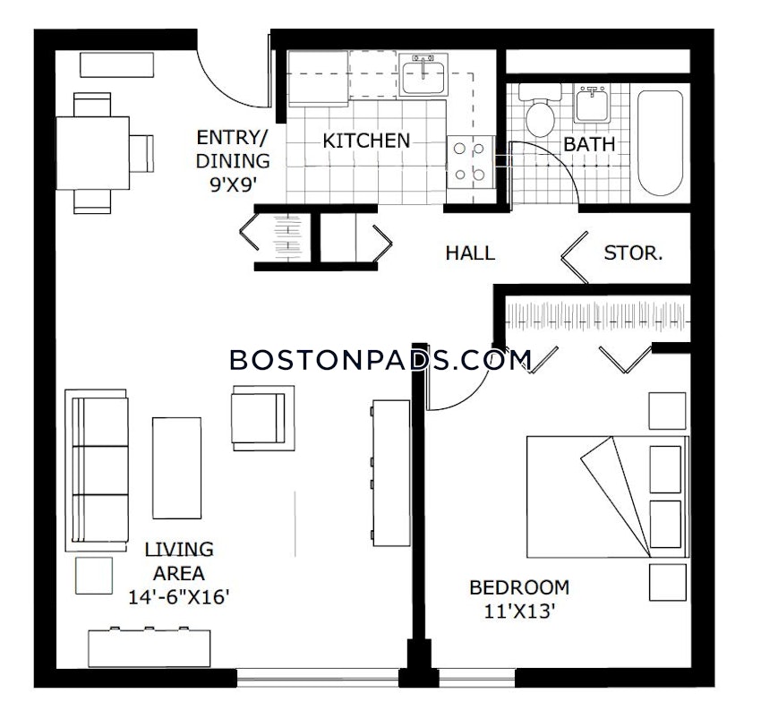 BOSTON - BACK BAY - 1 Bed, 1 Bath - Image 3