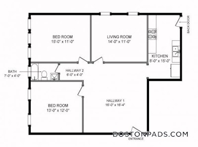 Brighton Apartment for rent 2 Bedrooms 1 Bath Boston - $2,150