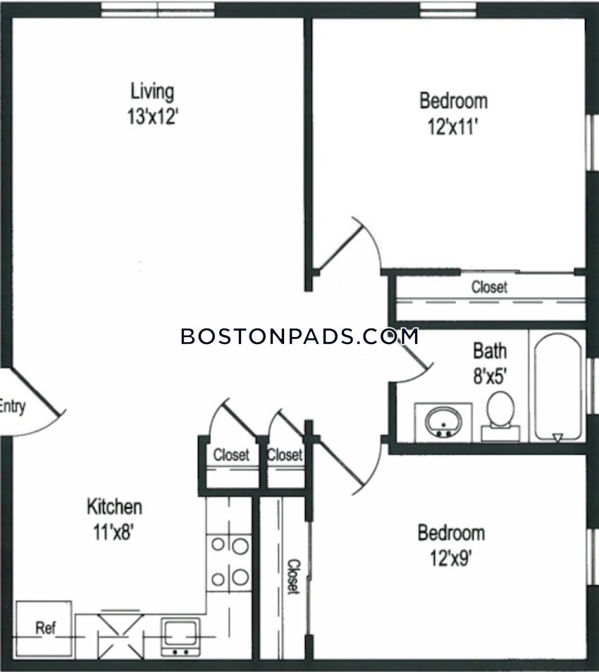 WOBURN - 2 Beds, 1 Bath - Image 1