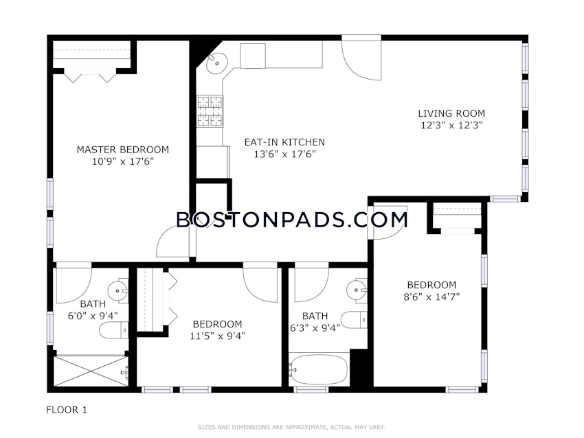 BOSTON - ROXBURY - 3 Beds, 2 Baths - Image 9